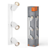 Lampa Sufitowa Ścienna LED Spot Reflektor 3-Punktowy Ściemnialny 10.2W GU10 Biały LEDVANCE