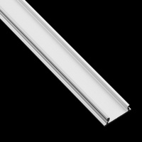 Profil Aluminiowy Anodowany do LED KM24 Srebrny Natynkowy 2m