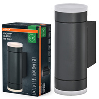 Kinkiet Ogrodowy Lampa Elewacyjna Zewnętrzna GU10 Szary IP65 Endura Osram