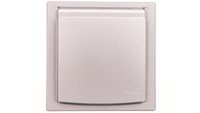 ASFORA Gniazdo SCHUKO IP44 z ramką (1-krotne) aluminium EPH3100361