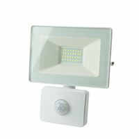 NAŚWIETLACZ LED 10W BIAŁY PIR 4000K 800LM 120° IP65 czujnik ruchu i zmierzchu