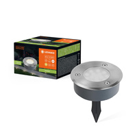 Lampa Ogrodowa Zewnętrzna LED Reflektor Wbijany Solarny 1W 70lm 3000K IP44 Srebrny Endura Ledvance
