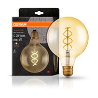 Żarówka LED E27 G125 4W = 28W 300lm 2000K Ciepła 300° OSRAM Vintage 1906