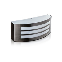 Lampa Ogrodowa Elewacyjna Kinkiet E27 IP44 Mleczny klosz Srebrny VT-7680 V-TAC