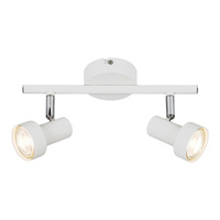 Lampa Sufitowa Oprawa Halogenowa Punktowa Reflektor Spot 2x GU10 Biały Klasyczny Konrad 5355 Rabalux