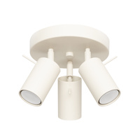 Lampa Sufitowa Plafon Tuba Spot 3x GU10 Beżowa Ring Bittersweet Shimmer SL.1497 Sollux