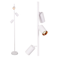 Lampa Podłogowa 3x GU10 Biała Złota MARIBEL Sanico Goldlux