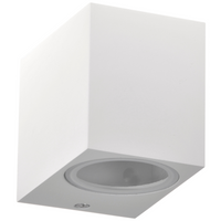 Kinkiet ogrodowy zewnętrzny na LED 1x GU10 BOSTON GOLDLUX (Polux) ALUMINIUM Biały