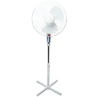 Wentylator Podłogowy Stojący WIATRAK 45W 40cm Biały