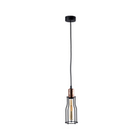 Lampa Sufitowa Wisząca E27 Czarna Industrialna WORKSHOP A 6337 Nowodvorski