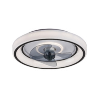 Plafon LED Lampa Sufitowa Oprawa Ścienna 67W 5850lm 3000-6000K CCT Ściemnialna Pilot Czarny Nowoczesny Horacio Rabalux