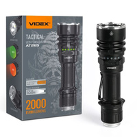 Latarka Ręczna Akumulatorowa LED 20W 2000lm 4 Tryby Pracy USB-C Wodoszczelna IP68 Videx