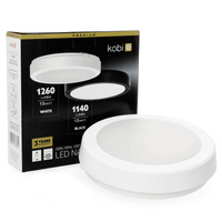 Plafon LED Łazienkowy Sufitowy Natynkowy 12W 1260lm 4000K 120° Biały IP65 Nairos Kobi