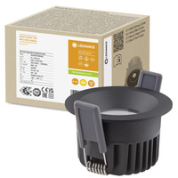 Panel LED Oprawa Podtynkowa Punktowa 8W 680lm CCT Ściemnialna Oczko Spot Czarny Fix Ledvance