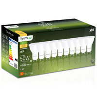 Zestaw 10x Żarówka LED GU10 6W = 50W 580lm 3000K Ciepła 120° LUMILED