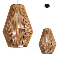 Lampa Wisząca Dekoracyjna Zwis Bambusowa E27 Boho Sibu Kobi