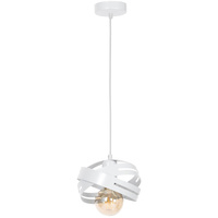 Lampa wisząca nowoczesna biała CORONA 1x E27 MiLAGRO