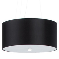 Lampa Sufitowa Wisząca Zwis 6x E27 Żyrandol Geometryczna Czarna Minimalistyczna Skala Sollux