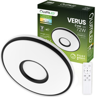 Plafon LED Lampa Sufitowa Natynkowa VERUS 72W CCT Biały Okrągły 50cm + PILOT LUMILED