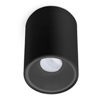 Oprawa Halogenowa Natynkowa Aluminiowa SPOT TUBA do LED GU10 Okrągła Czarna KIVI KOBI