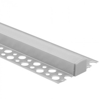 Profil Aluminiowy Natynkowy do LED do Płyt KARTON / GIPS 2m z Mroźnym Kloszem i Zaślepkami Ecolight