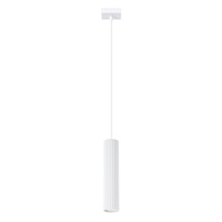 Lampa Wisząca Sufitowa Zwis Tuba Spot 1x GU10 Biała Karbon Deep Space SL.1535 Sollux