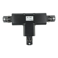 Łącznik szynoprzewodu T 3-Fazowy Czarny Track Light V-TAC