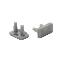 Zaślepka do Profili Aluminiowych Szara Pełna KOD 19181 STOPPER Kanlux 2szt.