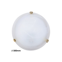 Plafon LED Lampa Sufitowa Oprawa Ścienna Natynkowa E27 Biały Klasyczny Alabastro Rabalux