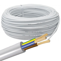 Przewód Kabel OMY 300/300V 3x1,5mm Biały 1m ELEKTROKABEL