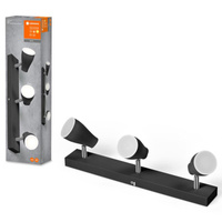Lampa Sufitowa LED Reflektor Regulowany Punktowy 12.9W 630lm 3000K Ciepła Czarny Spot Ledvance