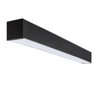 Oprawa Liniowa Lampa Sufitowa LED Czujnik Ruchu 29W 120cm 3170lm 3000K Ciepła 90° Natynkowa Czarna KANLUX