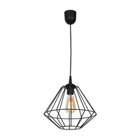 Lampa wisząca COLIN Czarna 1x E27 MILAGRO styl loft industrial metal