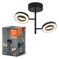 Lampa Oprawa Sufitowa Punktowa LED 2-Punktowy Dekoracyjny 21W Czarna LEDVANCE