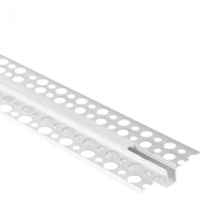 Profil Aluminiowy LED do Płyt GK Gipsowych REGIPS Wpuszczany Podtynkowy Anodowany 2m z Kloszem Mroźnym do Taśm LED + Zaślepki seria GPW Ecolight