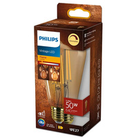 Żarówka LED Edison E27 ST64 5.8W = 50W 640lm 2200K Ciepła Filament Bursztynowa PHILIPS Ściemnialna