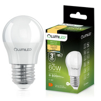 Żarówka LED E27 Kulka P45 8W = 60W 806lm 3000K Ciepła 180° LUMILED