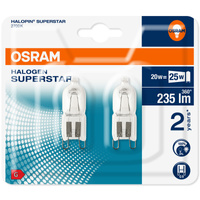 2x Żarówka Halogenowa G9 20W 235lm 2700K OSRAM HALOPIN 