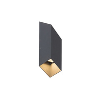 Lampa Ogrodowa Zewnętrzna Kinkiet Elewacyjny LED 10W 350lm 3000K IP54 Antracyt Nowoczesny Tilburg Rabalux