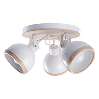 Lampa Sufitowa OVAL Biała 3xE27 Milagro