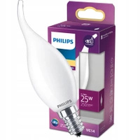Żarówka LED Płomyk E14 BA35 2.2W = 25W 250lm 2700K Ciepła Filament Mleczna PHILIPS