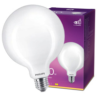 Żarówka LED Globe  E27 G120 10.5W = 100W 1521lm 2700K Ciepła Filament Mleczna PHILIPS 