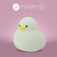 Lampka Nocna Dziecięca LED 1.6W 3000K Ciepła USB Akumulatorowa 900mAh Biała KACZUSZKA MARY'S