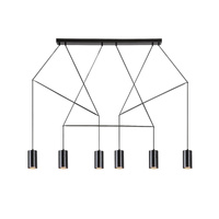 Lampa Wisząca Sufitowa GU10 Czarny Industrialny Aslaug Rabalux