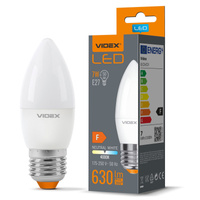 Żarówka LED E27 C37 Świeczka 7W = 50W 630lm 4000K Neutralna 220° Videx