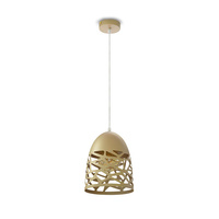 Lampa Wisząca Oprawa E27 Złoty klosz matowy VT-7200 V-TAC