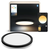 Plafon LED Lampa Sufitowa Natynkowa 21W 2450lm IP20 White Ambiance TW Czarna 39.5cm Inteligentna SMART Zigbee Bluetooth Aurelle Philips HUE