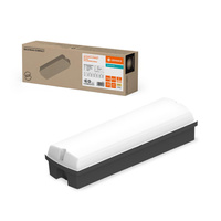 Lampa LED Przemysłowa Zewnętrzna Kinkiet Elewacyjny 8W 840lm 3000/4000K IP65 Czarny Bulkhead Ledvance