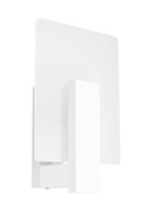 Lampa Ścienna Kinkiet E14 Kwadratowa Biała Skandynawska Lappo Sollux