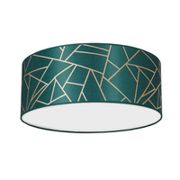 Plafon LED Lampa Sufitowa ZIGGY Zielona Złota Zielona 2xE27 Ø40cm Milagro